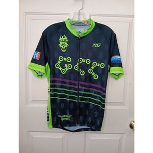 Podiumwear Graphic Print Full Zip Cycling Jersey Medium Pockets